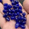 Cuentas sueltas de jade azul zafiro ojo de gato piedra gota de agua cuentas sueltas con agujero gota de agua cuentas sueltas cara cortada multi-borde cuentas para pulsera collar