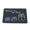 02 Tapete de Chão Personalizado com Logo Impresso por Transferência Térmica Digital, Pequeno Tapete Personalizado para Entrada Raspador de Lama e Absorvente de Poeira