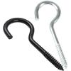 Gancho de Lámpara Galvanizado de Acero al Carbono Ojal Ojo de Oveja Tornillo Autorroscante Gancho de Signo de Interrogación Negro Accesorios Gancho de Hierro 2 # 3 # 6 # 8 #