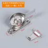 Cerradura de ventana antigua cerradura de media luna de acero inoxidable cerradura de empujar y tirar para puertas y ventanas cerradura de pestillo de ventana de vidrio para puerta y ventana de aleación de aluminio corredera y acero plástico