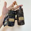 Novo Chaveiro para Presbiopia Nova Bolsa Cilíndrica para Batom Armazenamento de Batom Mini Porta-Moedas Pequeno Portátil