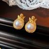 Pendientes de plata de ley vintage de estilo antiguo medio, pendientes sencillos de nicho retro de estilo cortesano, pendientes de lujo de alta gama al por mayor