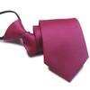 Corbata con cremallera de 8 cm al por mayor perezosa fácil de jalar sin nudo 7 cm para hombre negocios formal morado rojo rojo oscuro