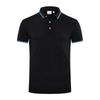 Polo de Verano de Solapa y Manga Corta con Logo Bordado Personalizado Algodón de Fibra Larga Camiseta Casual Camisa Cultural para Hombre y Mujer Personalización DIY