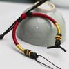Corda de Mão Semi-acabada Trama Manual Original Estilo Celebridade da Internet Corda Vermelha Pulseira Usável com Contas de Transferência de Letras Ouro Duro Prata Dura
