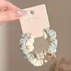 Scrunchie de tecido quadrado para mulheres, novo modelo 2026, elástico de cabelo de alta costura, não aperta o cabelo, não deixa marcas, acessório de cabelo