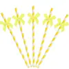 Em estoque 10 palitos de papel descartáveis criativos com laço para sobremesa bolo plug-in cartão decorativo layout de festa tubo