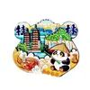 Imán de Refrigerador de Madera de Guilin Imán de Viaje Conmemorativo Montaña de la Trompa de Elefante Río Li Torres Gemelas del Sol y la Luna Regalos Culturales y Creativos Listos para la Venta