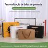 Fabricantes de origem Empresa de fabricação de sacolas de papel kraft Sacola de papelão branco Sacola de papel para embalagem de presente de Natal
