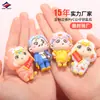Long Zhiyu 15 Anos de Borracha Macia Criativa Personagem de Desenho Animado Chaveiro 3D Pingente de Mochila Personalizado Fornecedor de Alta Qualidade