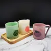 Taza de Enjuague Bucal Infantil Linda de Dibujos Animados Taza Creativa Familiar para Cepillado de Dientes de Bebé Cilindro Dental Plástico Engrosado y Resistente a Caídas Taza para Lavar