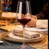 Copa de Vino Tinto Bordeaux de Cristal sin Plomo de Alta Transparencia, Soplado a Mano, Hecha a Medida de Gama Alta, Estilo Europeo, Adecuada para Uso Británico y Americano