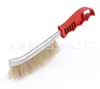 Venta al por mayor de fábrica cepillo de mano para desoxidar cepillo con mango de plástico cepillo de alambre cepillo tipo cuchillo cepillo para barbacoa cepillo de alambre tipo cuchillo