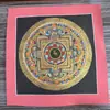 Mandala Pintado a Mano Tibetano Nepalí Dorado Caliente Tamaño 26*26 Núcleo de Tarjeta