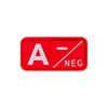 Parche de Goma con Insignia de Tipo de Sangre 3D de PVC A B O AB POS Pegatina de Moral Insignia con Gancho de Velcro en stock