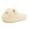 Pantuflas de Algodón de Osito Lindo Hamuding para Mujer Otoño/Invierno Nuevo Estilo Calientes de Interior con Felpa Espesa