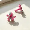 Accesorios de cuentas de flor de trompeta de arcilla suave de colores hechos a mano, flor de campana, flor de plumeria, componentes de joyería hechos a mano mini DIY simulados