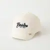 Nova Boina Infantil com Letra Bordada de Aba Curta Bico de Pato Outono e Inverno Lã de Cordeiro Chapéu Escolar Quente Boné de Baseball Unissex para Bebê