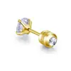 Brincos de Aço Inoxidável com Strass de Ponta Dupla Estilo Coreano Tendência Unhas de Osso de Orelha de Aço Titânio Acessórios de Joias para Piercing de Alta Qualidade Acessórios