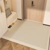 Tapete de entrada moderno simple antideslizante lavable de cuero para el piso para el hogar, cortable, fácil de cuidar, tapete para el piso del hogar