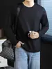 Camisa de manga larga para hombre de algodón mercerizado con amina líquida y tacto de nube, 270g, nuevo estilo primavera y otoño 2026, camisa básica de alta gama para hombre