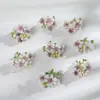Fio de Flores Begônias Simuladas Material para Grampo de Cabelo, Guirlanda, Adorno de Cabeça Casamento na Floresta Fundo Parede de Flores Caixa de Presente com Flores e Flores Artificiais