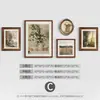 Pintura combinada de pared de fondo para sala de estar estilo medieval, recibidor de alta gama estilo francés, pintura decorativa de mueble bajo para comedor, mural de cabecera