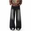 Jeans para hombre personalizados/estilo americano, nuevo modelo de otoño, pierna recta holgada, pierna ancha, pantalones casuales versátiles para hombre
