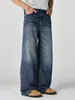 Ropa de Hombre Fengshe / Nuevo de Primavera 2026 Estilo Niche High Street Americano Jeans Holgados de Línea A Vintage Desgastados