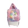 Nueva Bolsa Pequeña Linda de Dibujos Animados de Unicornio para Niños, Bolsa de Celebridad de Internet de Peluche para Mujer 2023, Bolsa Cruzada para Teléfono Móvil