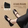 Zapatos Mary Jane Augustus Brown para Mujer 2026 Colección Otoño Nuevo Zapatos Planos de Correa Única Estilo Francés Retro Zapatos de Piel