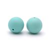 Cuentas Redondas de Silicona Transfronterizas 15 mm Redondas Grado Alimenticio Cuentas de Silicona para Bebé Accesorios para Cadena de Chupete Infantil Ahora