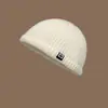 Gorro para hombres a la moda, gorro de hip-hop para propietario, gorro elegante de streetwear, gorro de lana de retazos para hombre, gorro de punto versátil