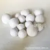 Suministro en stock 40g 45g 50g bola secadora de lana secado de ropa bola de lana bola de pelo blanco