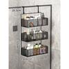 Colgador de Baño Estante de Almacenamiento para Inodoro sin Perforaciones Estante para Almacenar Toallas para Ducha Puerta de Vidrio en stock