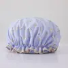 Gorro de Ducha para el Hogar de Mujeres Doble Capa Engrosado Impermeable Baño Ducha Gorro de Ducha Gorro para el Cabello Capucha Cocina Sombrero a Prueba de Humos de Aceite