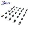 Soquete Fêmea PJ-210B com Cabeça de Cobre Metálico, Contatos de Mola Expostos de 5,0 mm, Conector de Fone de Ouvido de 2,5 mm, Interface de Áudio de 3 Pinos Horizontal com Cabeça Grande