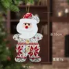 Colgantes de Decoración Navideña Tejido Ultrasónico Adornos para Árbol de Navidad Encantos de Tela de Papá Noel Decoraciones para el Hogar