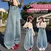 Jeans para Niña 2026 Estilo de Moda Nuevo de Primavera para Niñas de 12-13 Años, Corte Casual, Pantalones Largos Curvos Holgados para Niñas de 14 Años