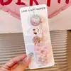 Accesorios para el cabello de niños coreanos Pinzas para el cabello con lazo de flor de dibujos animados Pinzas para el cabello lindas para bebés Paquete de 5 Juego completo Pinzas para el cabello seguras