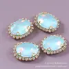 Rhinestones Cuadrados de Garra de Gelatina Mocha Ovalados Accesorios DIY Accesorios para Ropa Accesorios para el Cabello Vestido de Novia Materiales para Zapatos de Madera