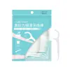 LMLTOP 100 piezas de palillos de hilo dental, palillos de hilo dental lisos de alto polímero, palillos de dientes desechables, hilo dental fino al por mayor SY001