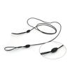 Corda elástica de plástico preto 1MM60CM estilete duas cabeças cordão fixo itens pequenos disco U cordão anti-perda