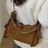 Bolso de Cadena con Patrón de Diamantes para Mujer, Nuevo Diseño de Nicho Otoño/Invierno 2026, Bolso de Hombro Único Cruzado, Bolso Cubo Popular para Debajo del Brazo