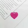 Accesorios de joyería DIY hechos a mano, material de aleación de color caramelo, pintura, colgante de corazón de melocotón, llavero casero de amor con colgante