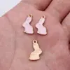 17X 10mm 0.71g liga multicolor pingente de orelha de coelho gota de óleo pulseira brincos colar acessórios de joias DIY