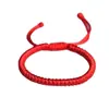 Pulsera Ajustable de Hilo Rojo con Nudo, Pulsera de Hilo Rojo Hecha a Mano para Parejas, Amuleto de la Suerte para Hombres y Mujeres en Su Año Zodiacal