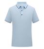 Camisa polo personalizada com logotipo impresso, camisa publicitária, lapela de verão, roupa de trabalho para mulheres, estampada, elegante, cor pura, manga curta, roupa de trabalho masculina