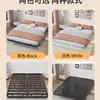Cama de Hierro Forjado, Cama Tatami Simple para Uso Doméstico, Sin Mesita de Noche, Engrosada y Reforzada, Adecuada para Apartamentos de Alquiler, Cama con Estructura de Hierro Colgante