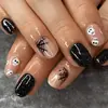 Coleção de explosões de Halloween usam prensa de unhas em unhas remendos de unhas unhas postiças transfronteiriças